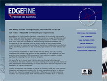 Tablet Screenshot of edgefine.co.uk